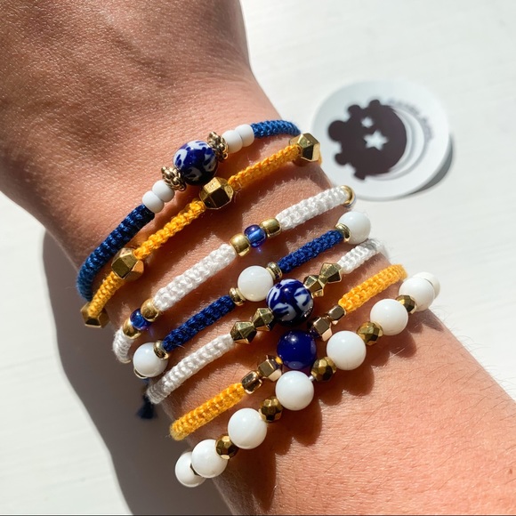 Handmade Beaded Macrame Friendship Bracelet - Picture 2 of 12